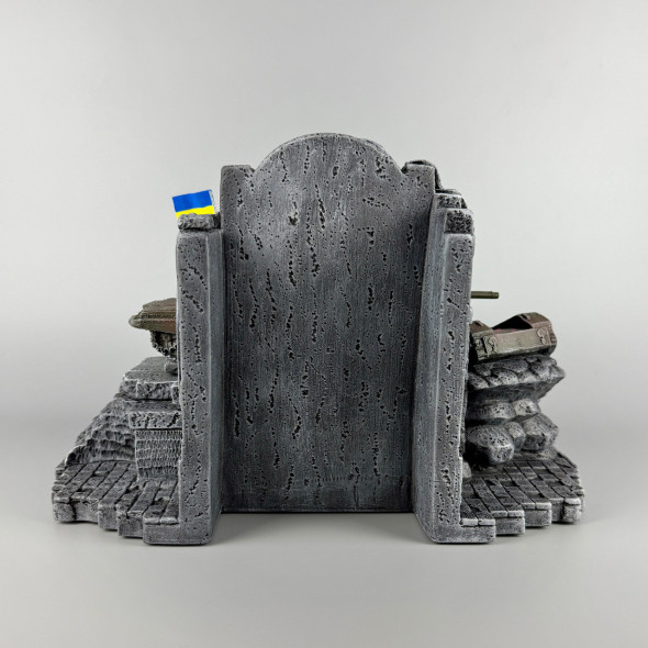 Штоф сувенірний з годинником та з деталізованим танком "Т-72Б" | Подарунок для захисника України