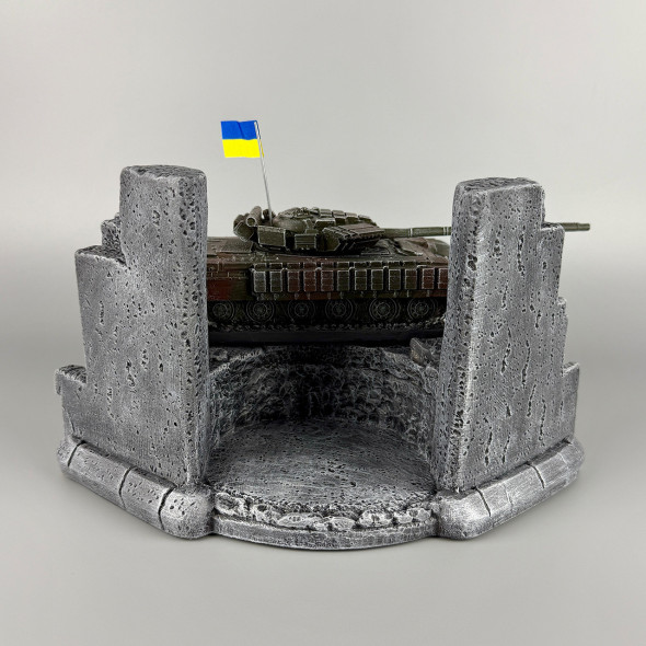Штоф сувенірний "Т-64 БВ" підставка для стопок та пляшок (без посуду) | Подарунок військовому ЗСУ