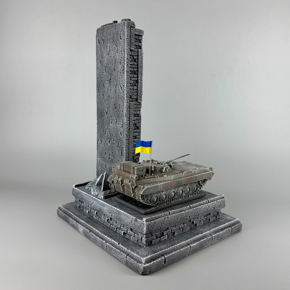 Декоративний годинник ручної роботи "БМП-2" | Символічний сувенір
