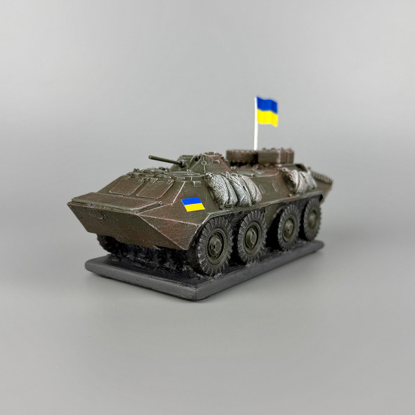 Фігурка військової техніки "БТР-70" ручна робота | Подарунок на день захисника України