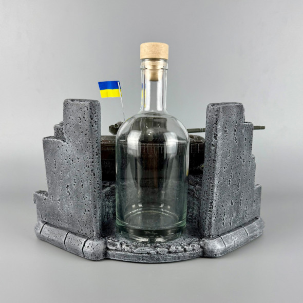Сувенірний набір штоф "Т-64 БВ №1" з посудом PREMIUM | Подарунок для військовослужбовця