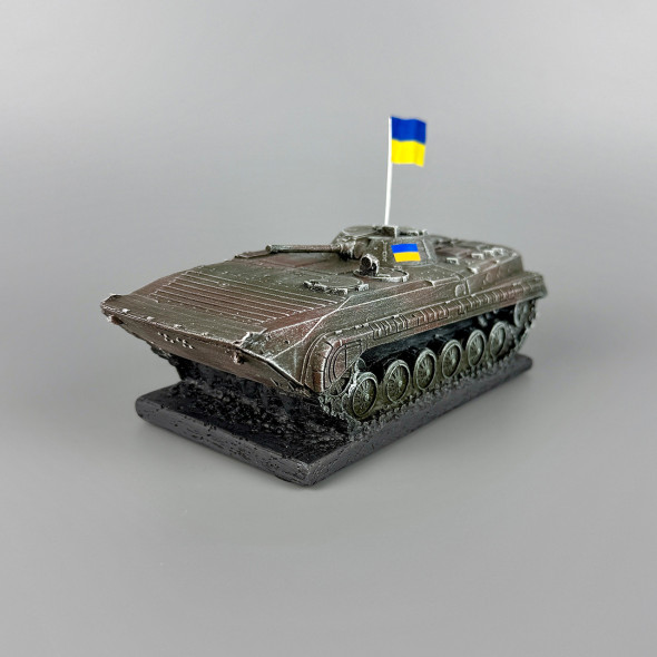 Сувенірна статуетка з гіпсу "БМП-1" ручна робота | Патріотичний подарунок