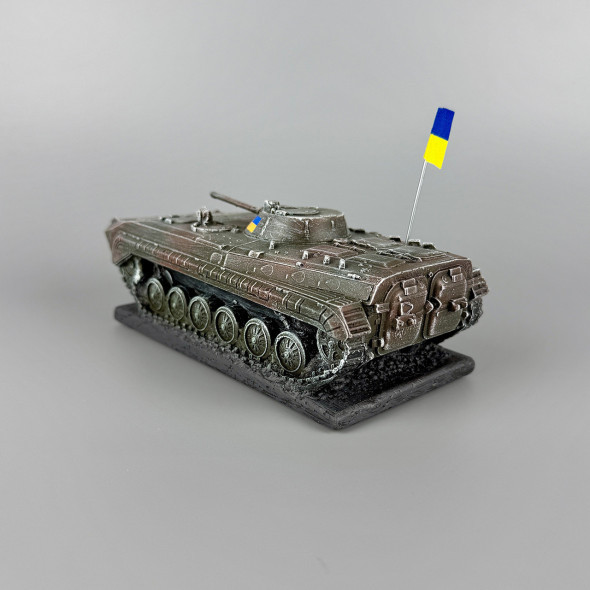 Сувенірна статуетка з гіпсу "БМП-1" ручна робота | Патріотичний подарунок