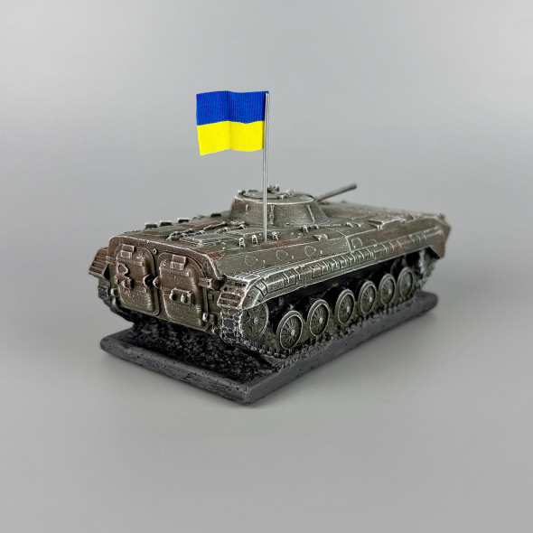Сувенірна статуетка з гіпсу "БМП-1" ручна робота | Патріотичний подарунок
