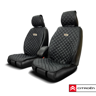 Захисні накидки на сидіння авто з якісної еко-шкіри комплект "Citroen" 2 шт